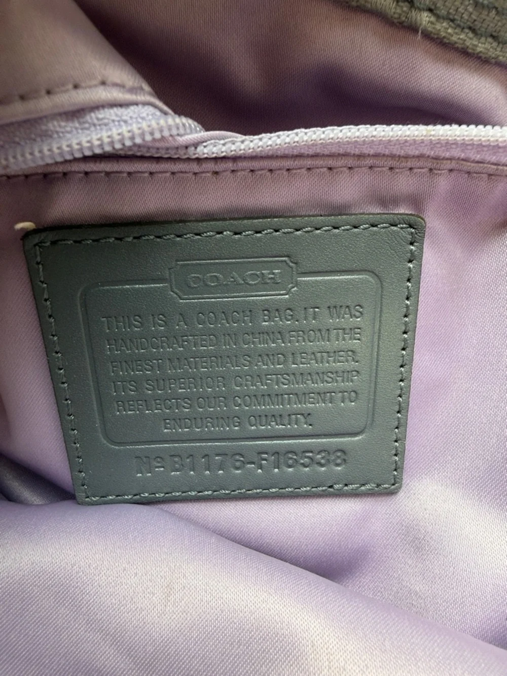 Coach Gray Signature Jacquard Shoulder Bag - Picture 2 of 8
